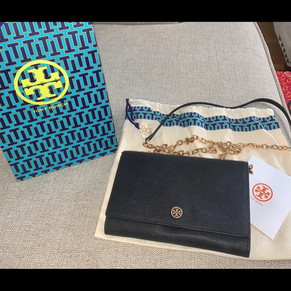 TORY BURCH ROBINSON CHAIN WALLET